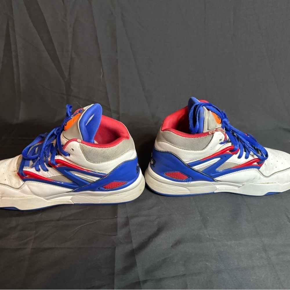 Reebok Kids Sneakers in White, Blue, and Red - Picture 5 of 14